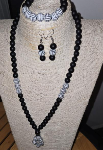 Volleyball Set (Necklace, Bracelet, and Earrings)