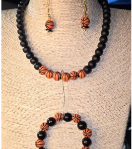 Basketball Set (Necklace, Bracelet, and Earrings